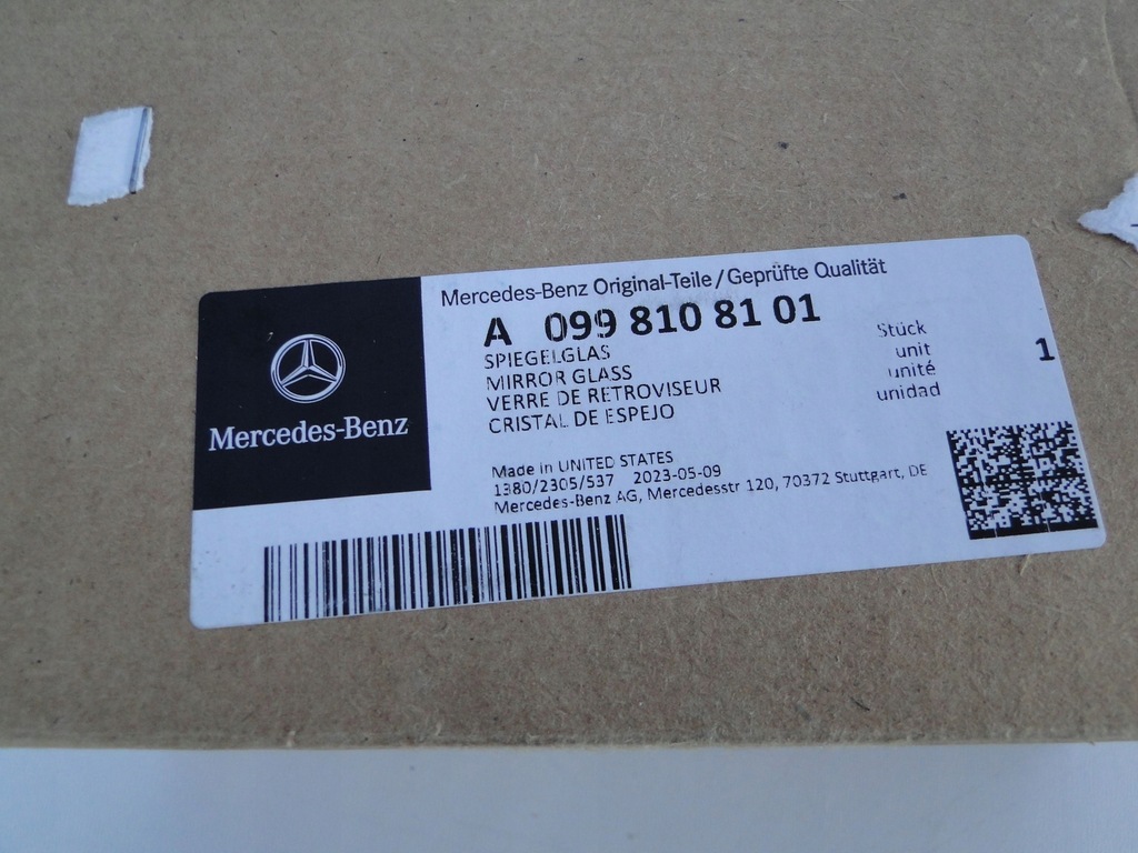 фото №10, Mercedes eqe 295 eqs 297 вкладыш стекло зеркало левая фотохромный мёртвая pola