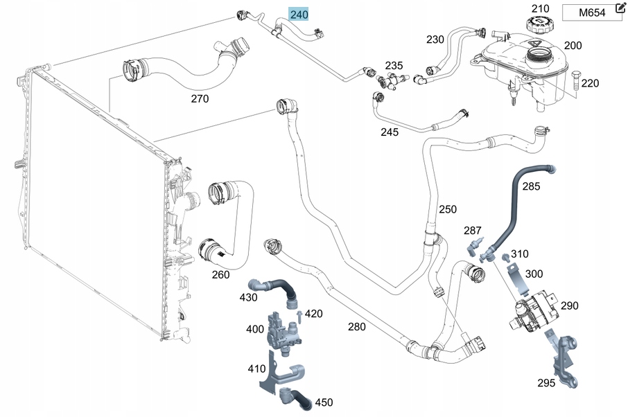 Купити Шланг вентиляційний mercedes vklasa vito 447