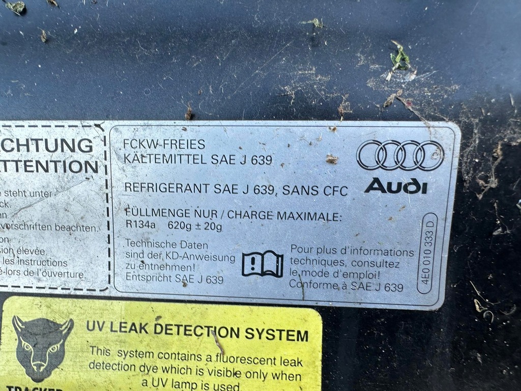 фото №6, Капот кришка двигуна audi a8 d3 4e0 малий решітка радіатора 2002- bardzo ladna