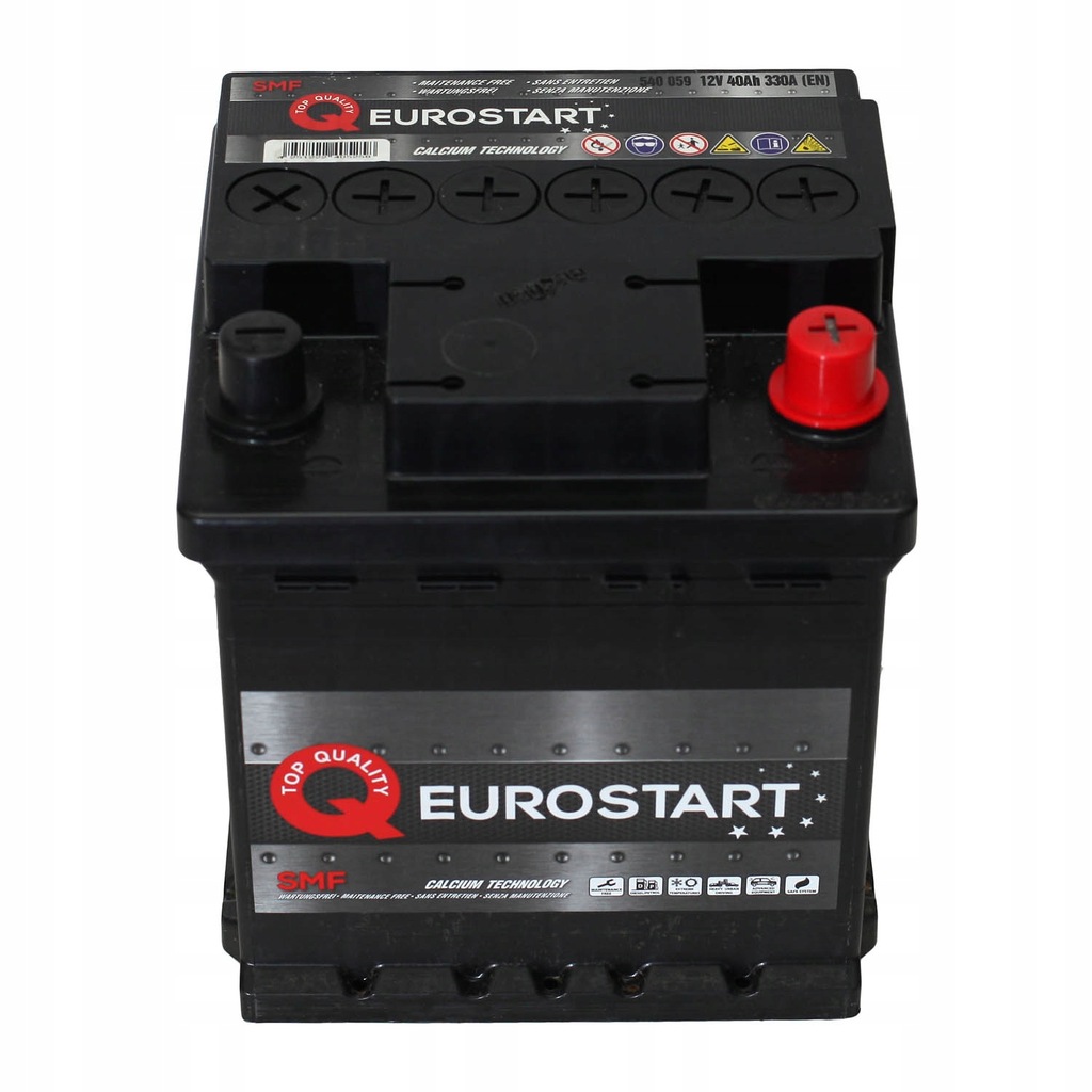 фото №1, Аккумулятор eurostart 12v 40ah 330a +p