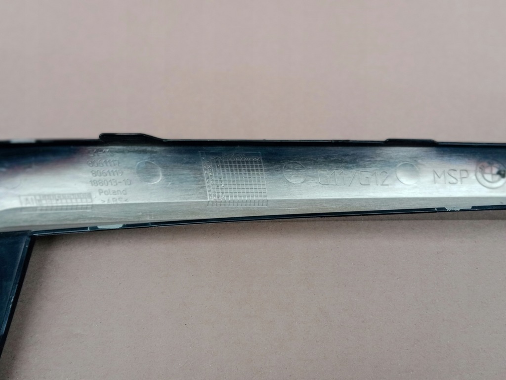 фото №8, Bmw g11 g12 m-pakiet ліва молдинг хром бампера