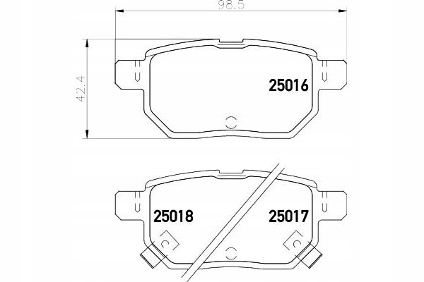 фото №2, Тормозные колодки тормозные toyota задняя prius 09- textar