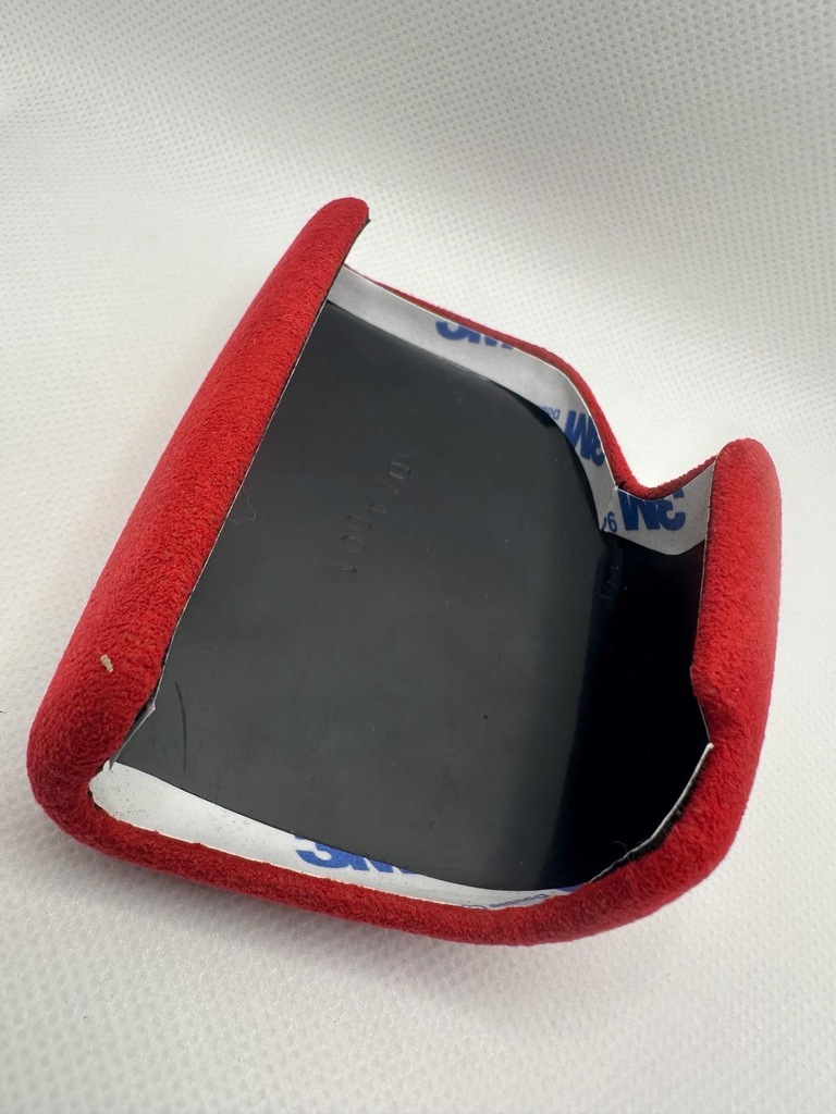 фото №8, Накладка кожа alcantara na домкрат do переключения передач audi красный