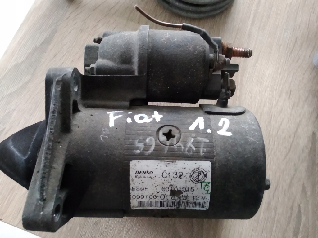 фото №1, Стартер denso punto ii 1.2 8v 63101015 panda