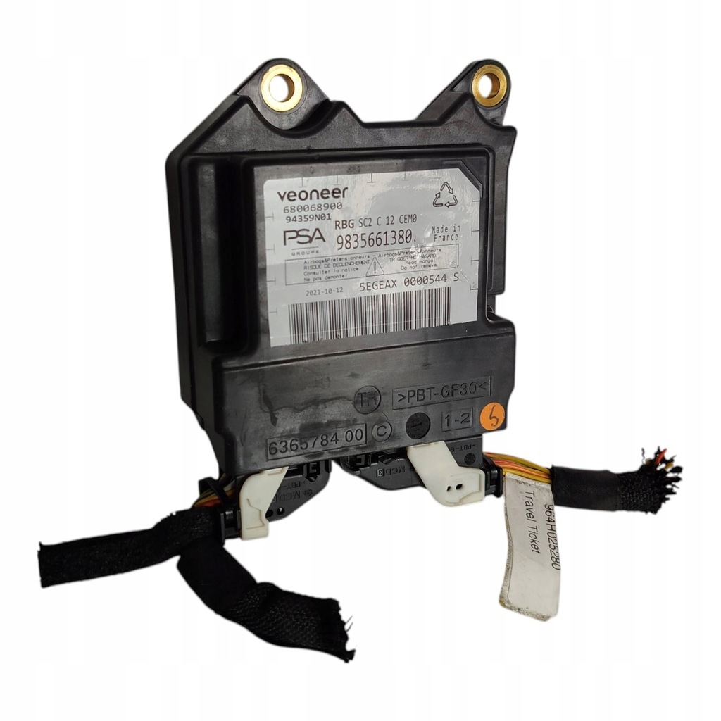 фото №1, Блок управления модуль подушка безопасности citroen c4 iii 9835661380