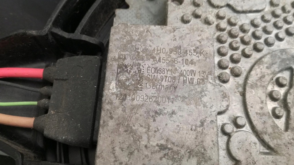 фото №8, Audi a8 4h корпус вентилятор 4h0121003f