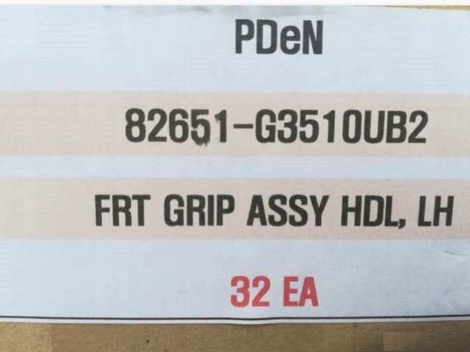 фото №11, Ручка дверь левая перед 82651g3510 82651-g3510 do hyundai i30 iii n 2017-