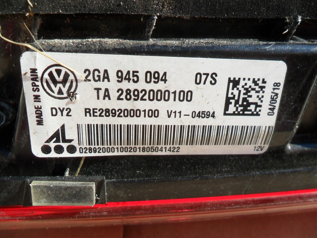 фото №9, Vw volkswagen t-roc лампа правая задняя w крышка 2ga945094 led