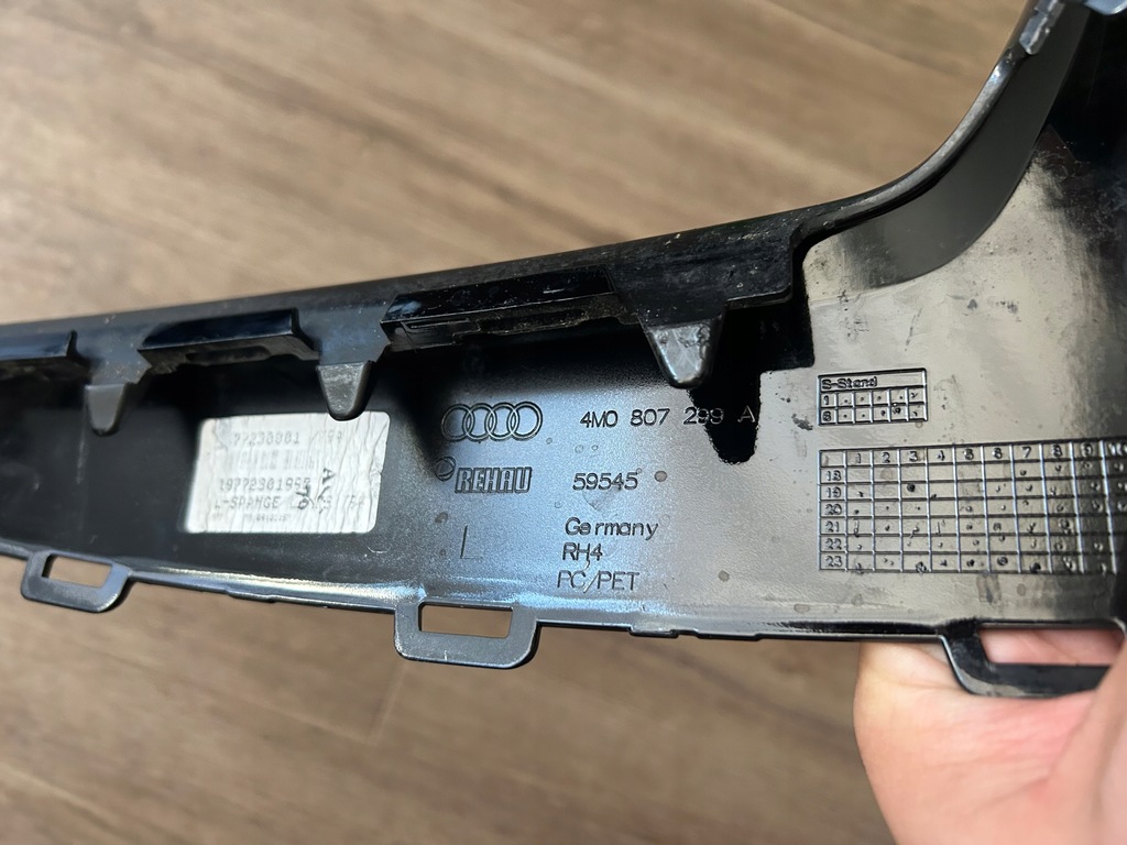 фото №14, Audi sq7 q7 s-line lift 2019-2024 решётка молдинг перед левая czarna 4m0 оригинальный номер