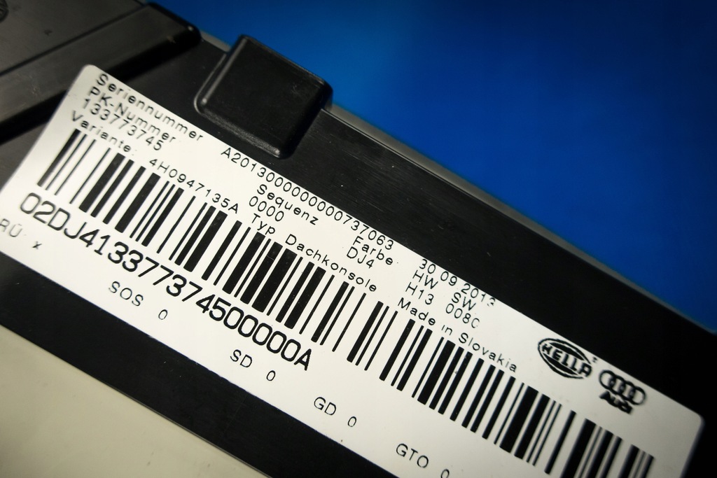 фото №6, Освітлення лампа кабіни audi a8 4h0947135a dj4