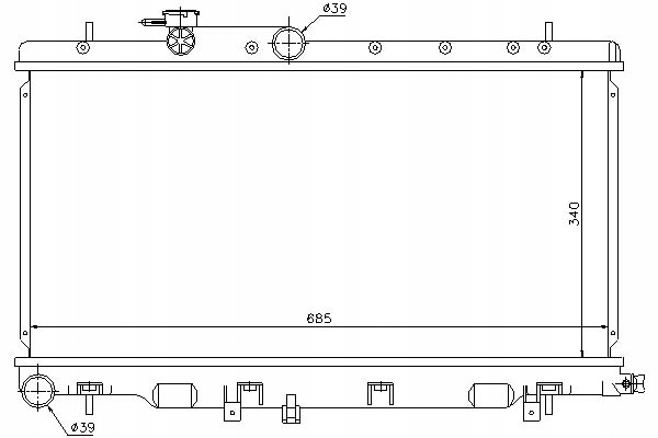 фото №1, Радиатор двигателя subaru legacy iii outback 2.0/2.