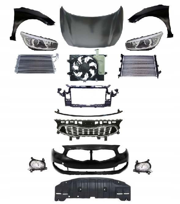 фото №1, Kia ceed 2 ii jd 2012-2017 kompletny перед pas