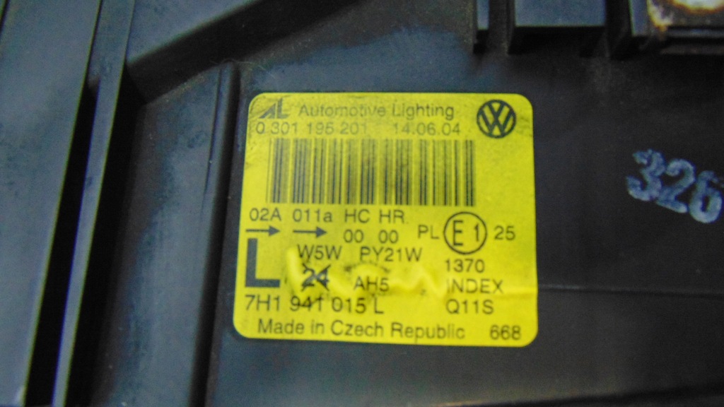 фото №13, Vw t5 лампи передні перед лампа 7h1941016