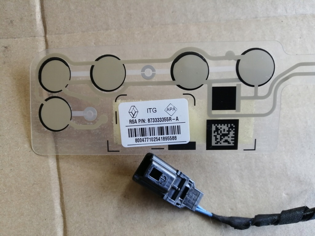 фото №1, Мат нагрузки датчик наличия пассажира 873333355r dacia sandero ii 12r