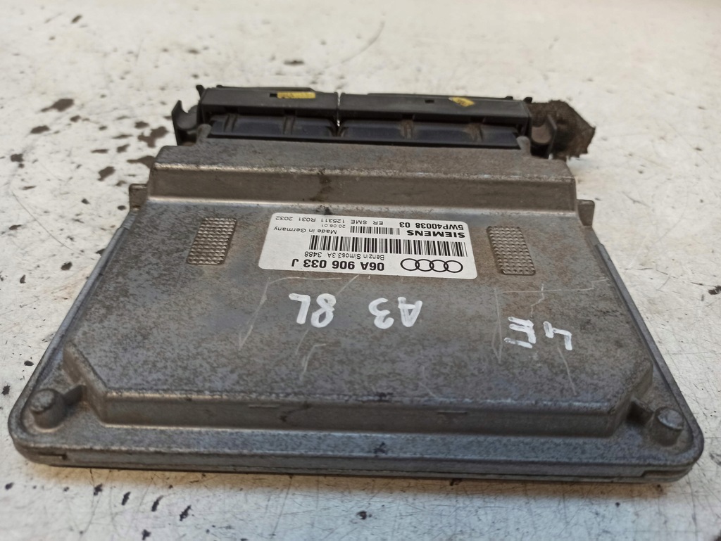 фото №6, Audi a3 8l бортовой компьютер блок управления двигателя 06a906033j 5wp4003801 simos3.3a