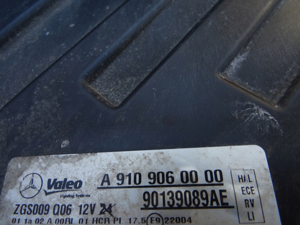 фото №6, Mercedes sprinter 907 910 лампи лампа ліва права a9109060100 a9109060000