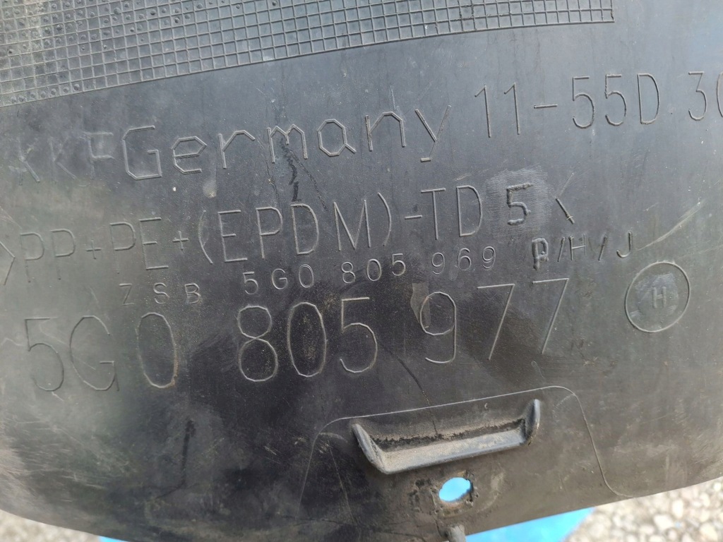 фото №4, Подкрылок левая передние vw golf vii 2012r-