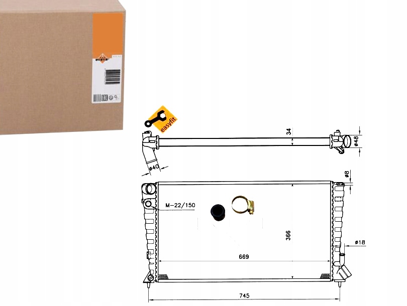 фото №1, Nrf509510 радіатор citroen berlingo 98-