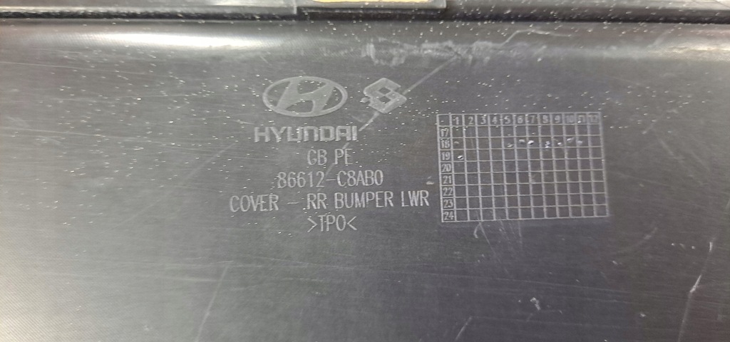 фото №6, Hyundai i20 ii lift спойлер дифузор накладка накладка бампера ładna