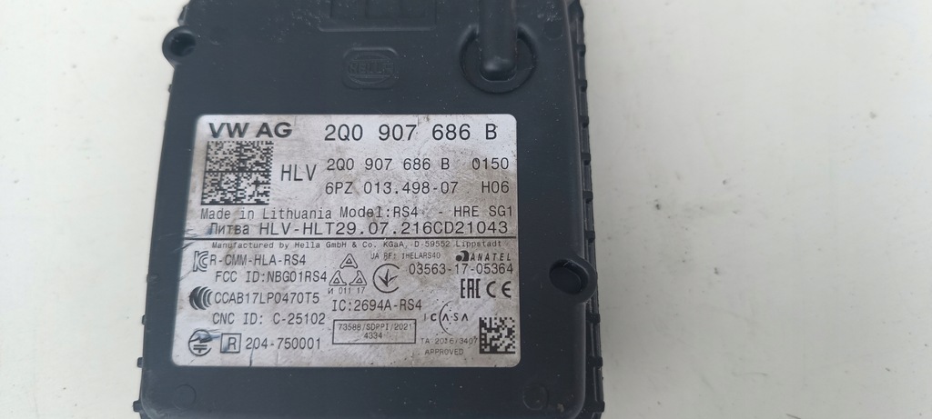 фото №2, Vw passat b8 ассистент поперечина движения радар 2q0907686b