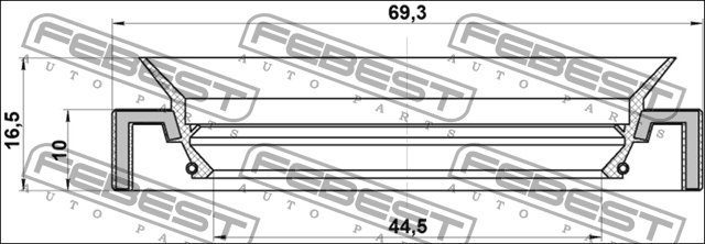 фото №2, Febest 95has-46691016c кольцо уплотнительный, wał приводной