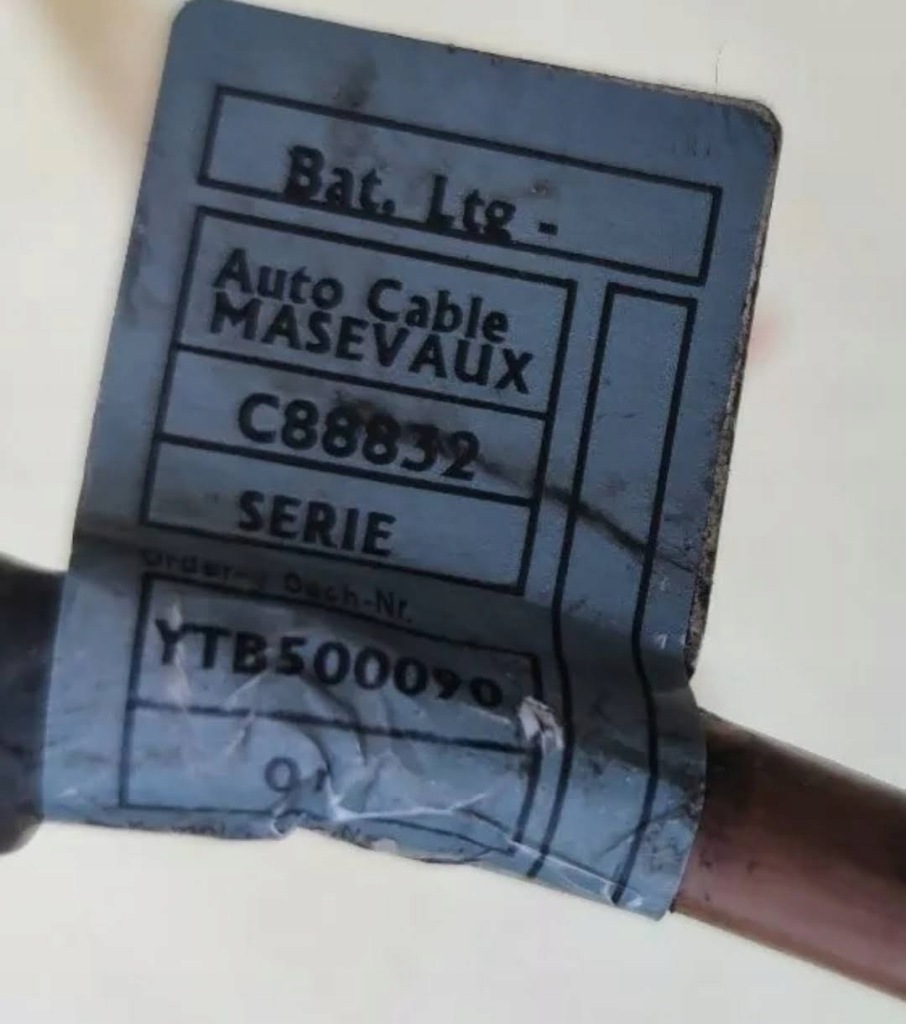 Land rover оригинальный номер ytb500090 кабель аккумулятор Доставка