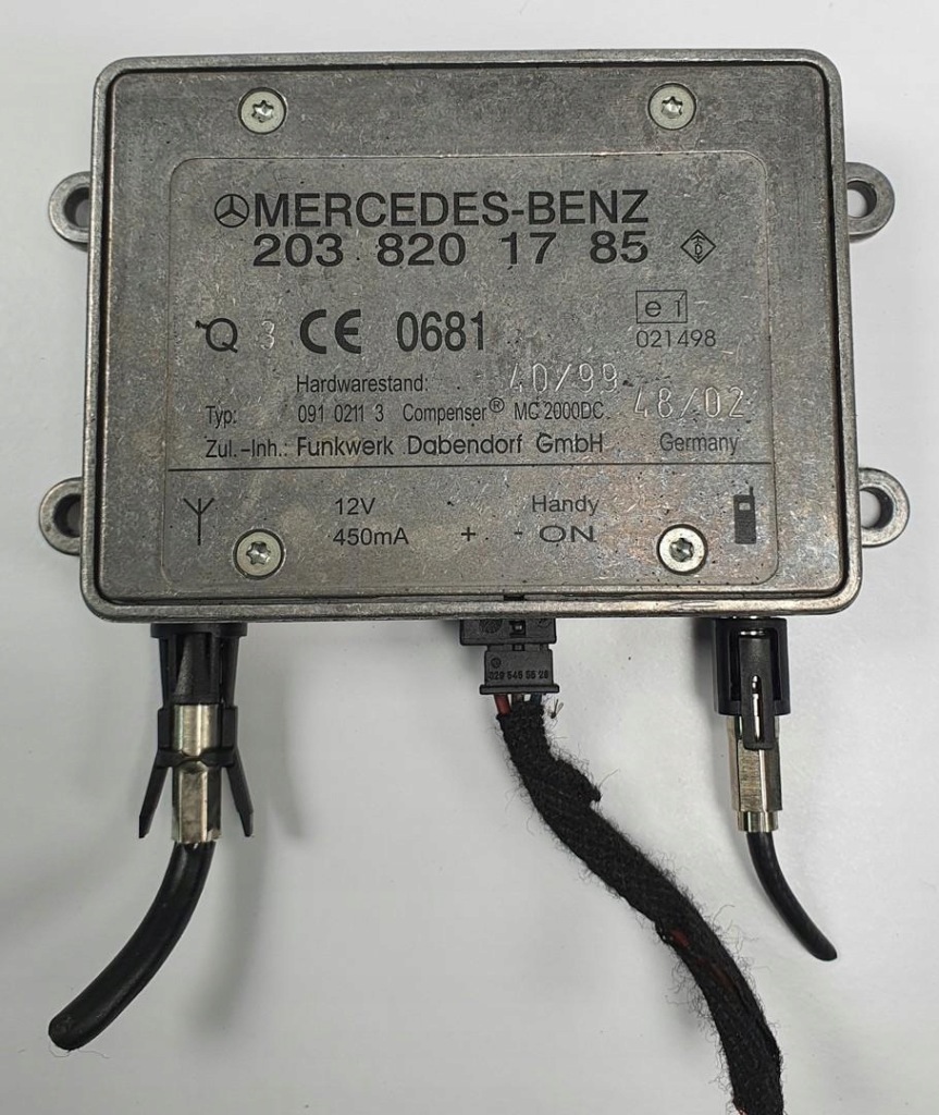 фото №1, Підсилювач антени mercedes w220 2038201785