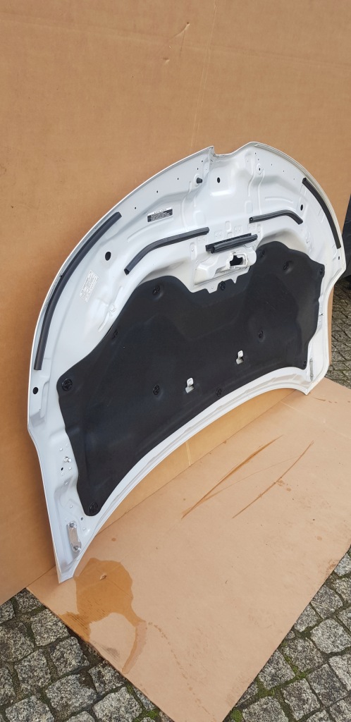 фото №8, Renault koleos ii капот крышка двигателя белый perł