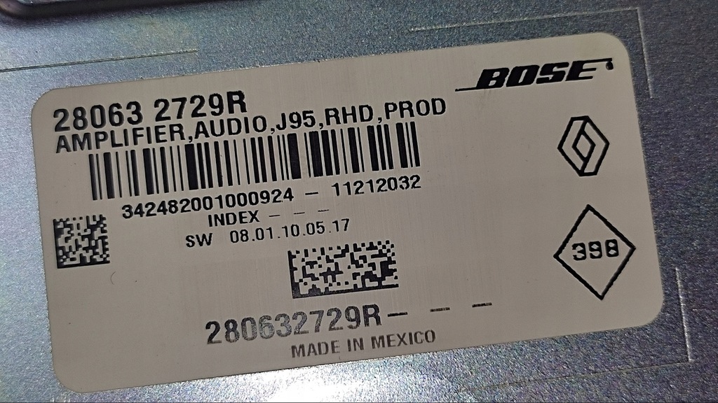фото №3, Усилитель bose renault scenic iii 280632729r