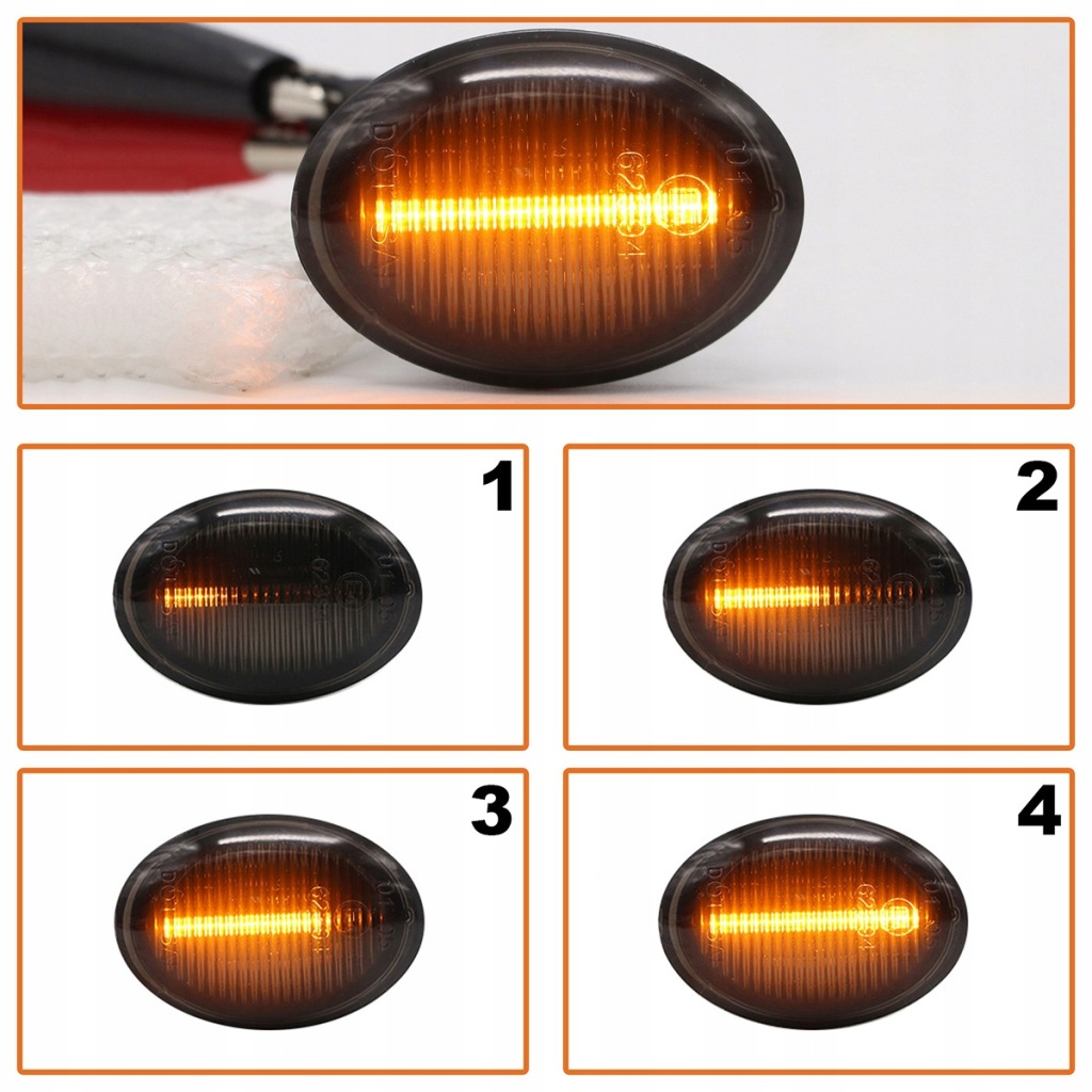 фото №4, Fiat 500 ford ka поворотники динамічні led