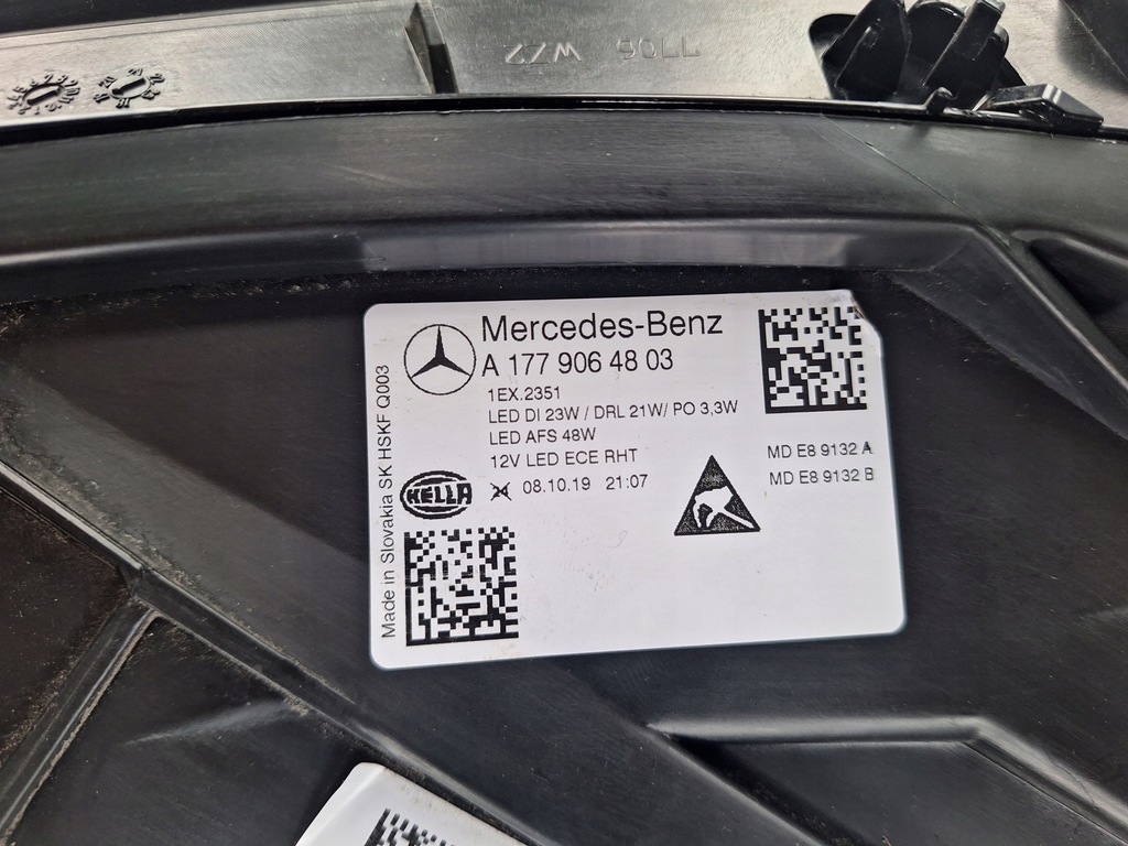 фото №10, Mercedes a w177 лампа права full led performance