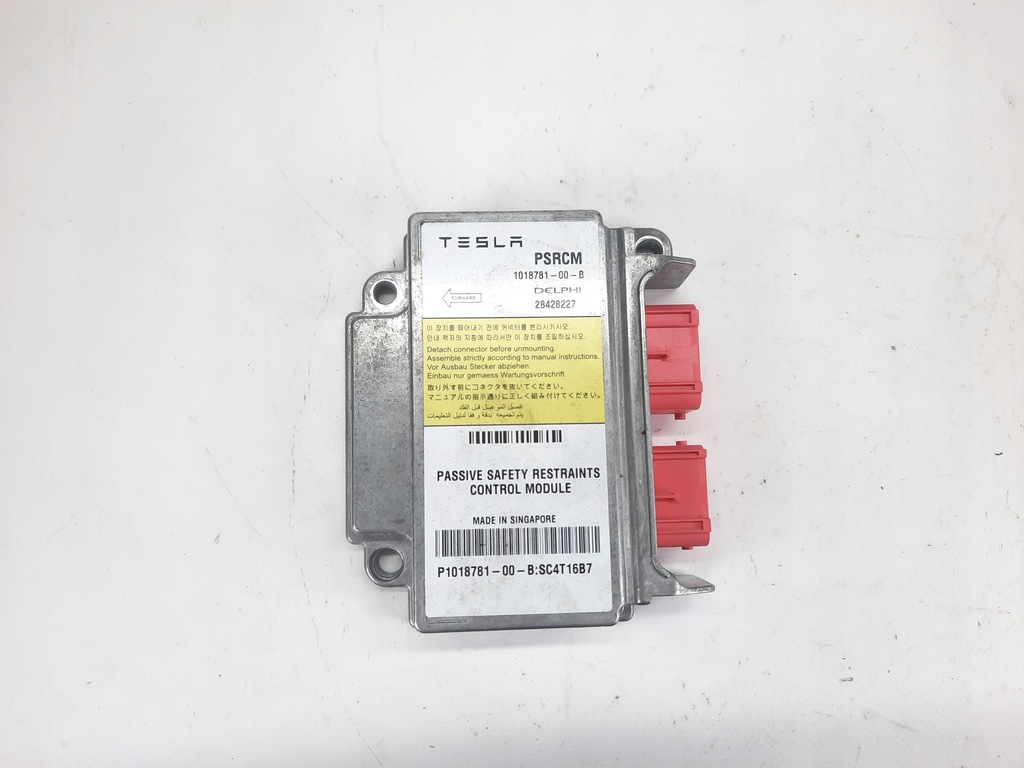 фото №1, Tesla s модуль подушек подушка безопасности 1018781-00-b