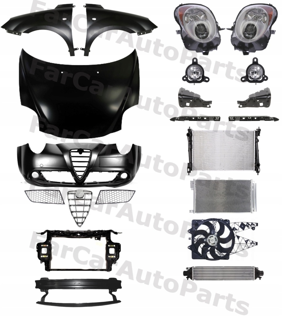 фото №1, Alfa romeo mito 08-16 бампер капот крила pas