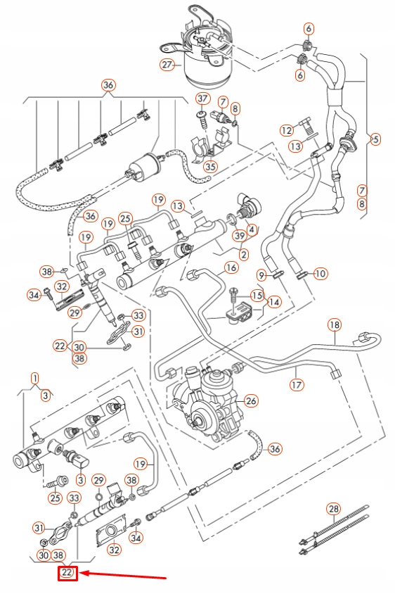 фото №5, Audi q7 4l fuel инжектор unit 059130277am