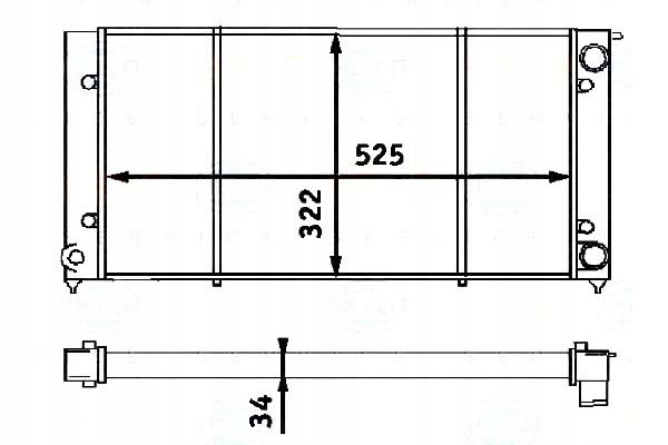 Купити Радіатор vw golf2 1,6 behr hella