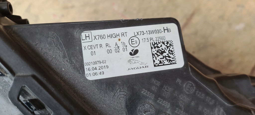 фото №4, Фара лівий full led jaguar xe matrix