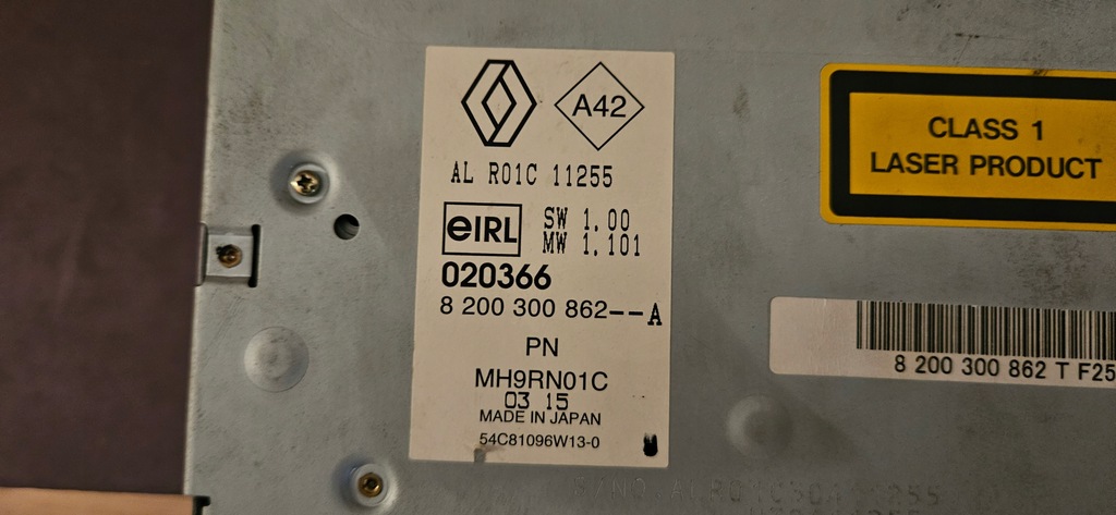 фото №2, Renault scenic ii радио 8200300862a