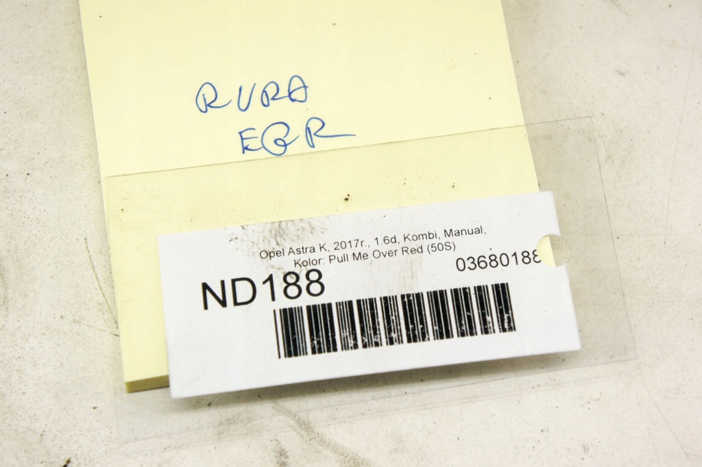 фото №5, Nd188 opel astra k 1.6d шланг трубка egr