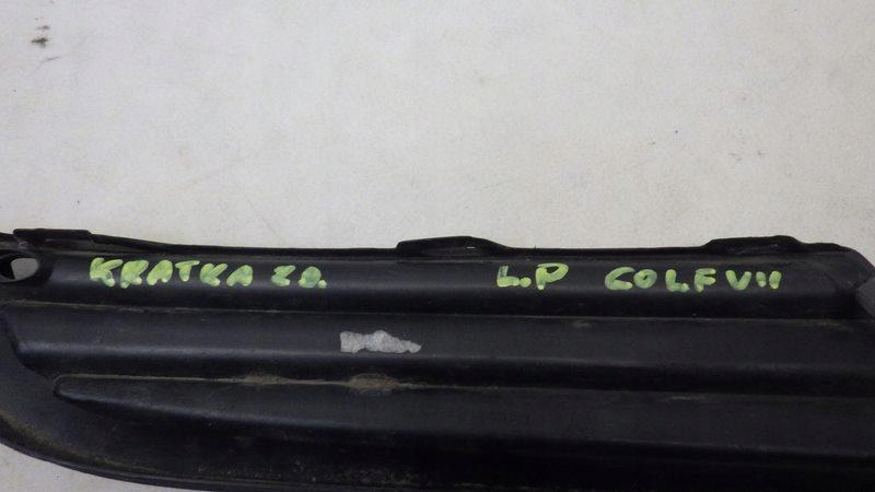 фото №8, Решётка бампера левая vw golf vii 5g0853665