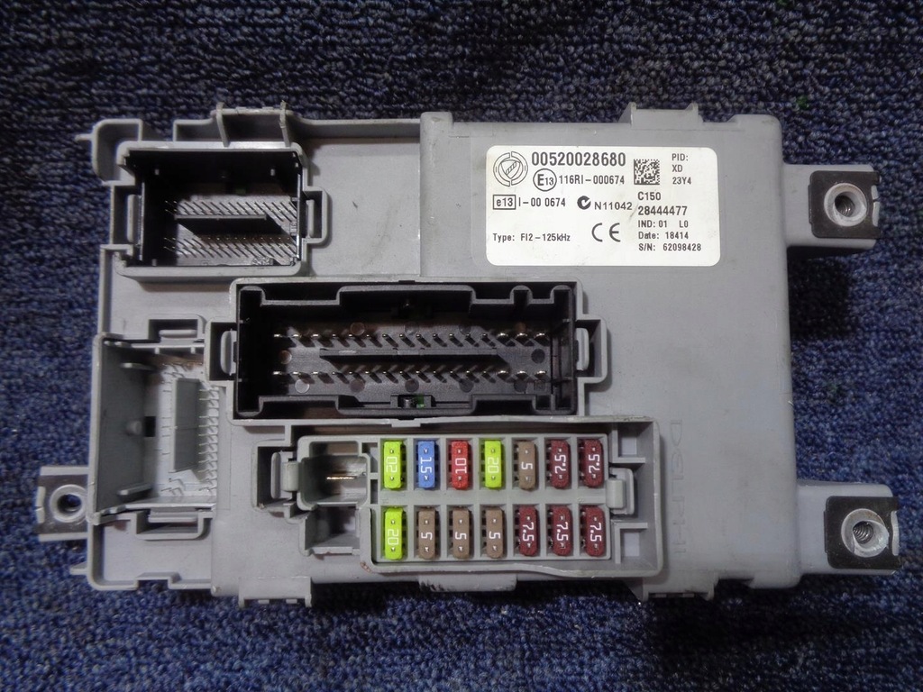 фото №7, Бортовий комп'ютер замок запалювання bsi fiat doblo 2 ii 1.3 16v m-jet euro 5+ 2010-