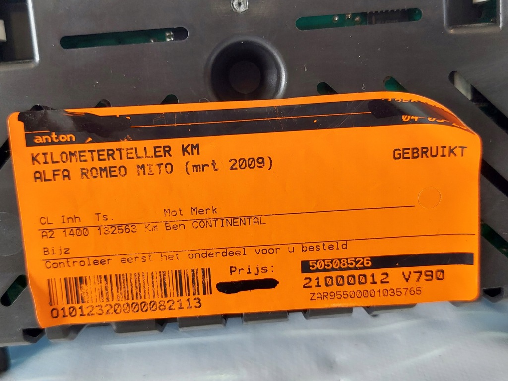 фото №11, Счетчик приборная панель alfa romeo mito 1.4 b 50508526