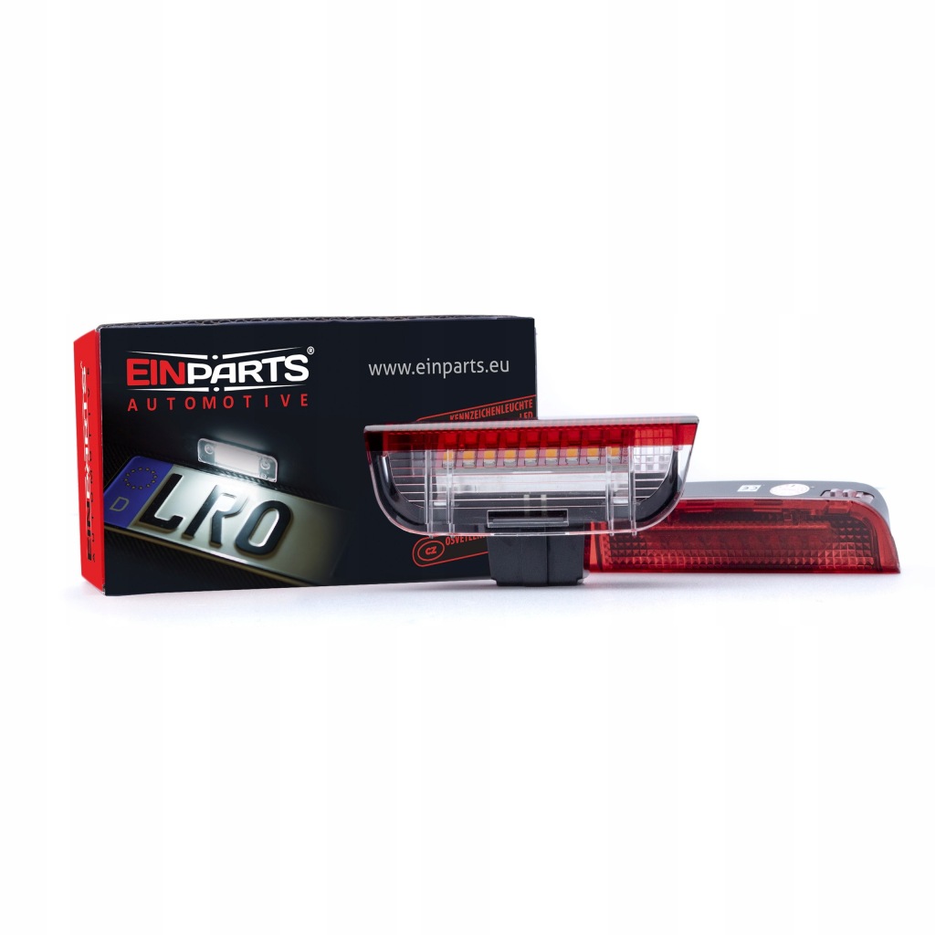 фото №12, Фонари освещение led do дверь biało-czerwone do porsche seat skoda vw