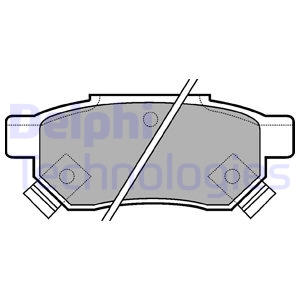 фото №2, Тормозные колодки тормозные honda civic, concerto, jazz, delphi lp625