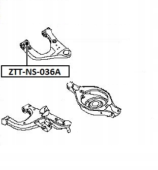 фото №2, Втулка важеля nissan pathfinder r51m 05- передня
