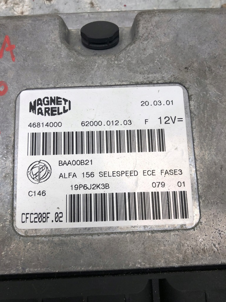 фото №5, Бортовой компьютер двигателя alfa romeo 156 46814000