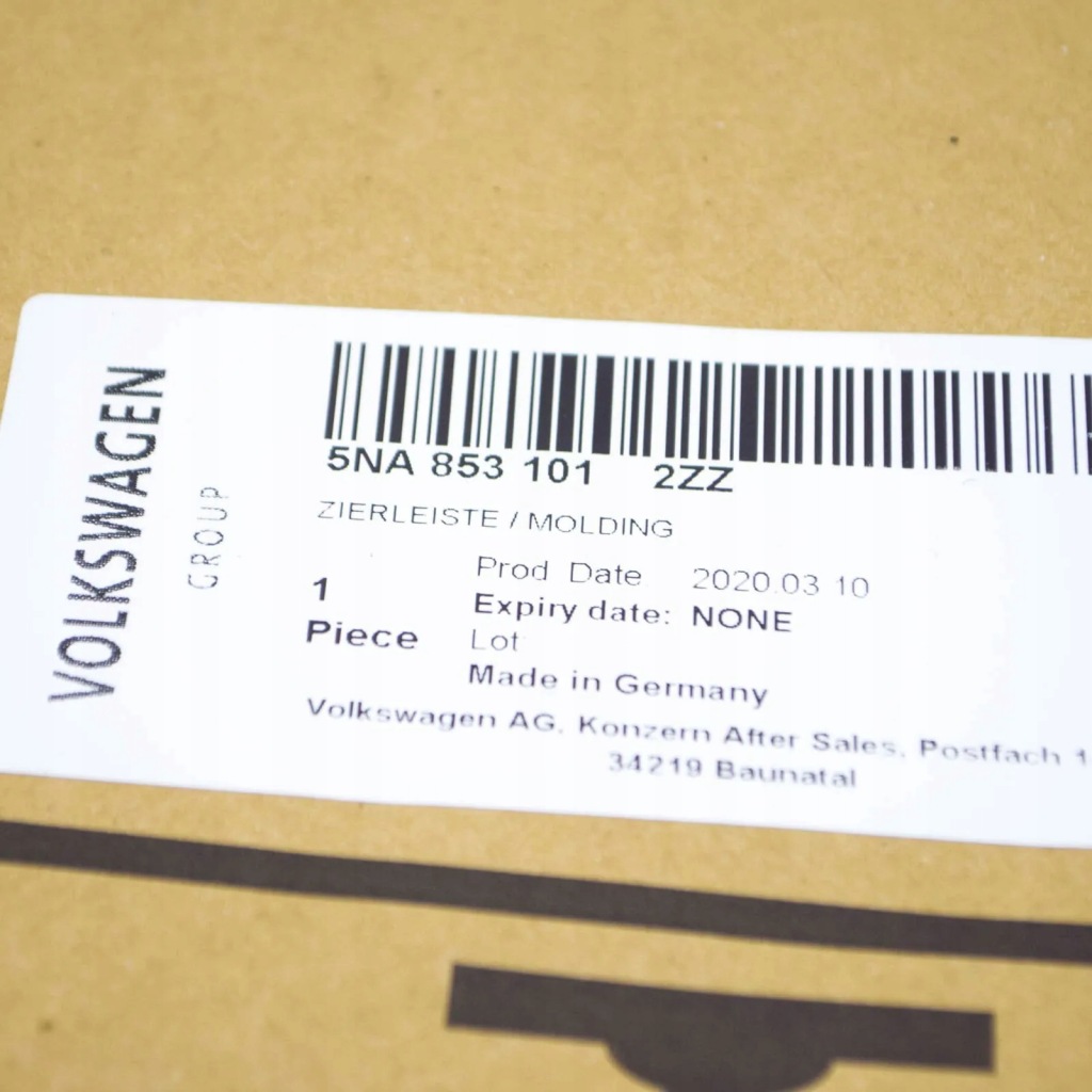 фото №10, Vw tiguan ad/bw 2 молдинг средняя бампера передний 5na8531012zz