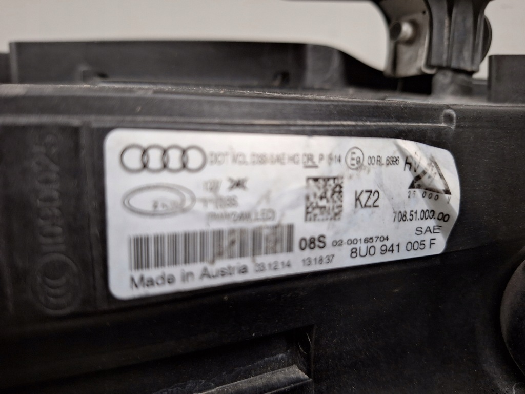 фото №13, Audi q3 8u 2011-2015 лампа комплектна ліва передня ксенон led 8u0941005f usa