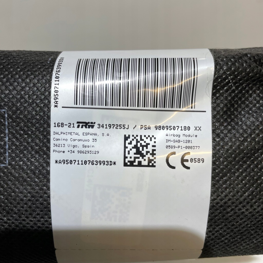 фото №6, Peugeot 3008 ii правая подушка сиденье 9809506980