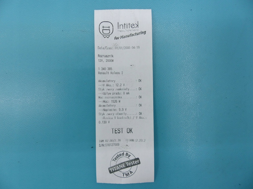 фото №6, Test стартер renault koleos 233000157r,