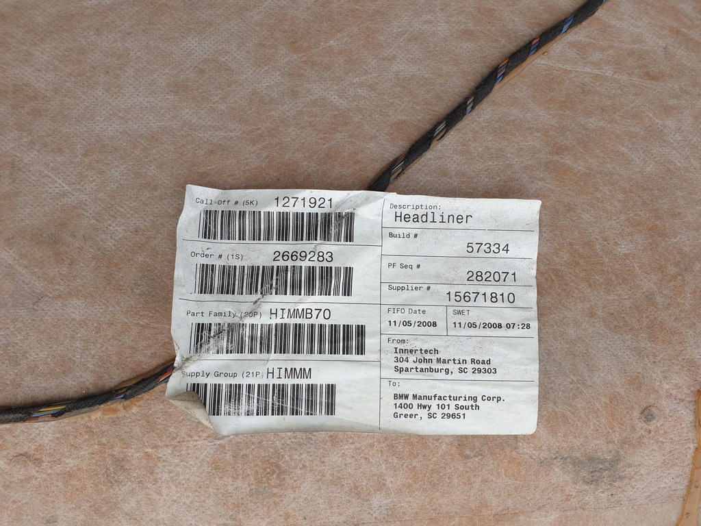 фото №10, Стеля джгут bmw x6 e71 m czarna оригінальна